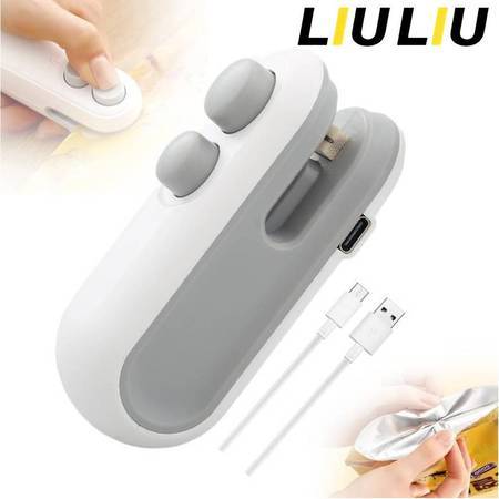 Mini Máquina Seladora Portátil 2 Em 1 Saco Plás