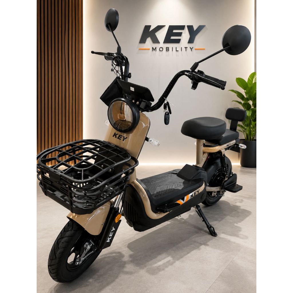 Scooter Elétrica  marrom 800w 20A 60V marrom