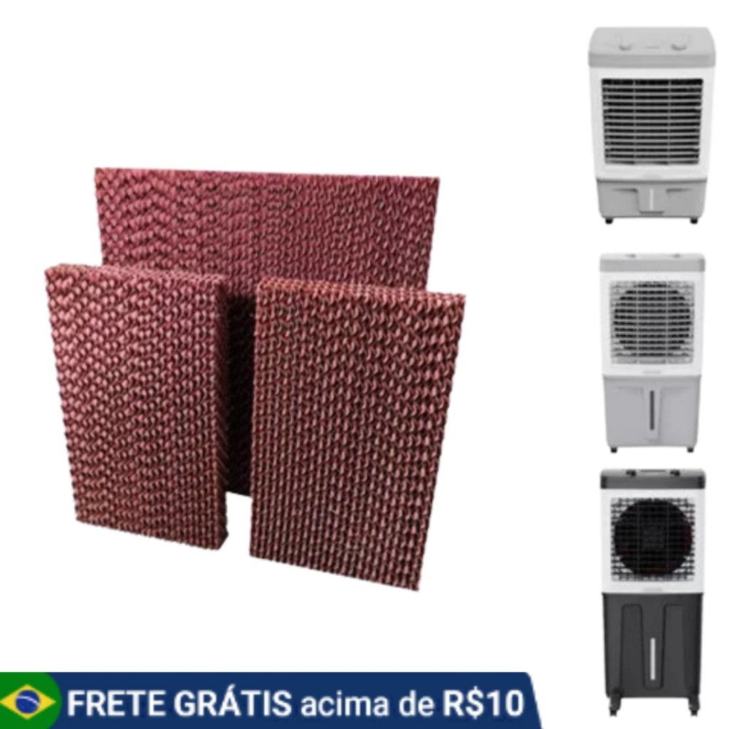 Conjunto Filtro placa evaporativo Colmeia Climatiz