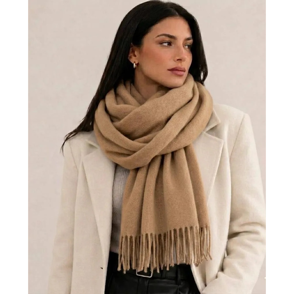 Cachecol Inverno Caxemira Lenço de Lã Pashmina X