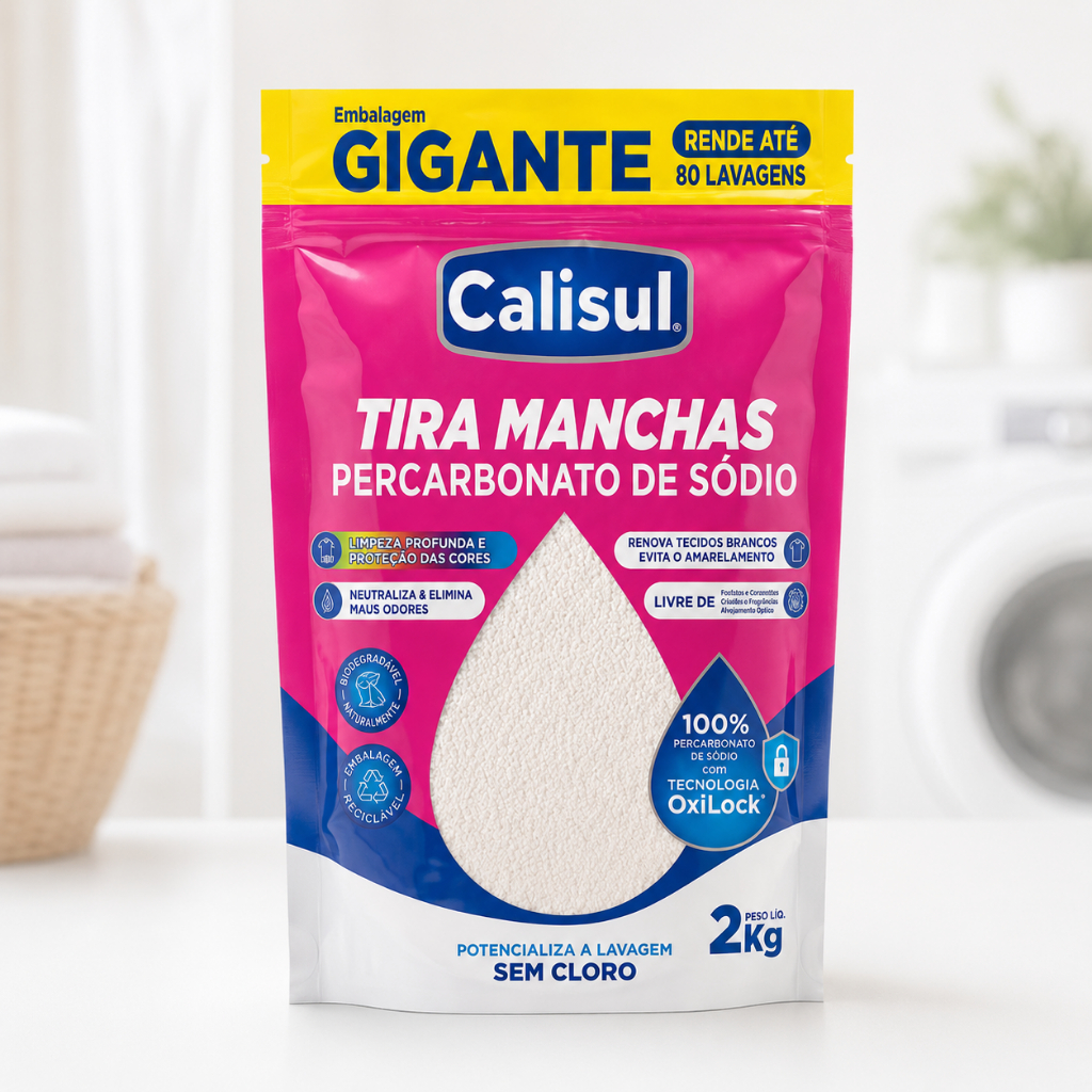 Percarbonato de Sódio Calisul 2kg Puro Granulado 