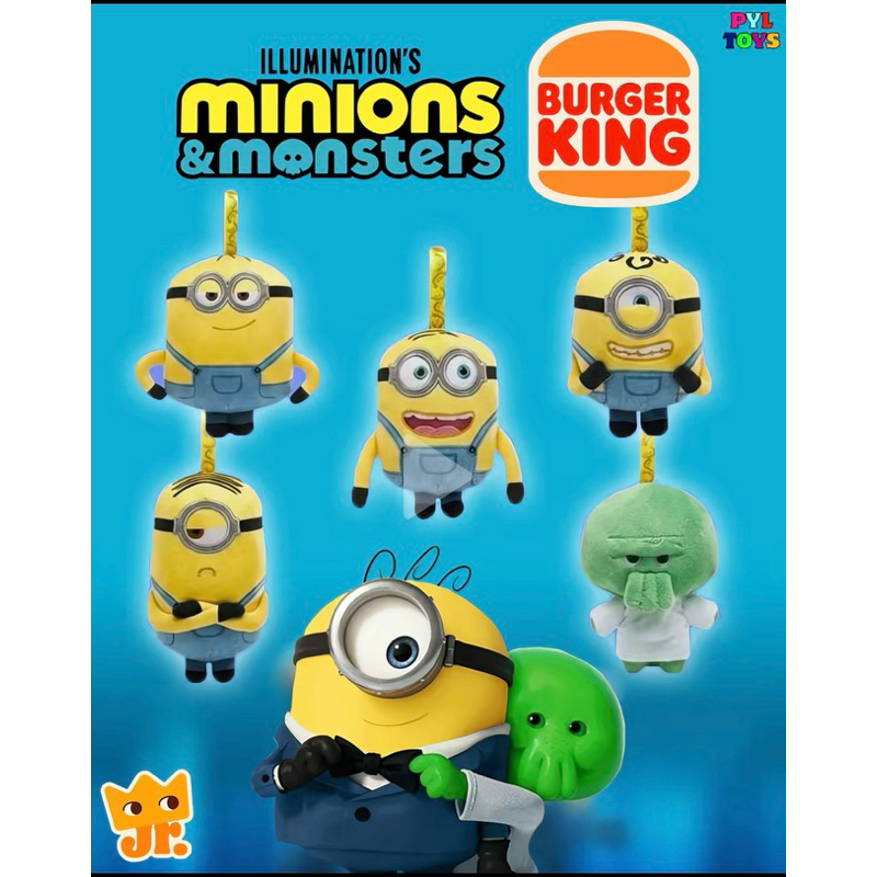 MINIONS EMONSTERS PELÚCIA Nova coleção Burguer 