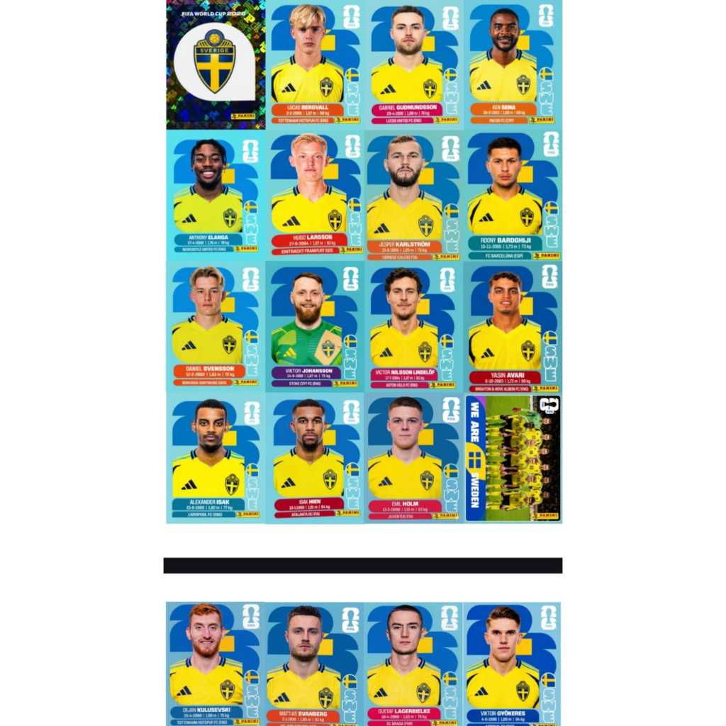 Figurinhas da  Copa Venda POR SELEÇÃO (TODAS AS 