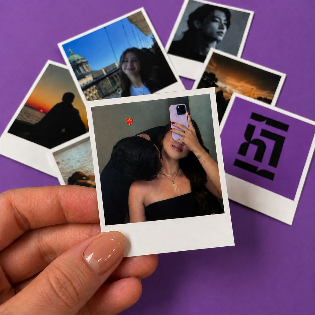 Mini Foto Polaroids Cabe na Capinha do celular 