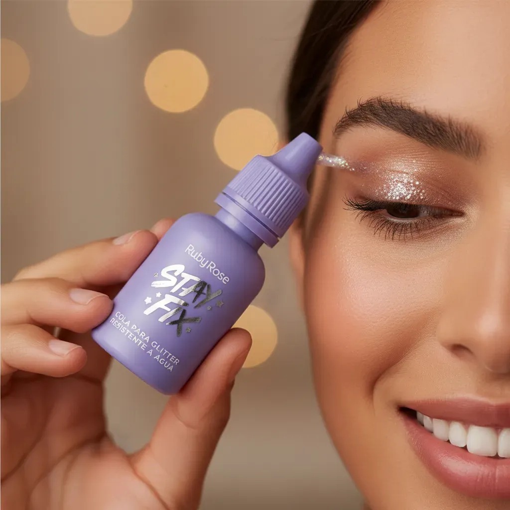 COLA PARA GLITTER PIGMENTO E SOMBRA STAY FIX RUBY 