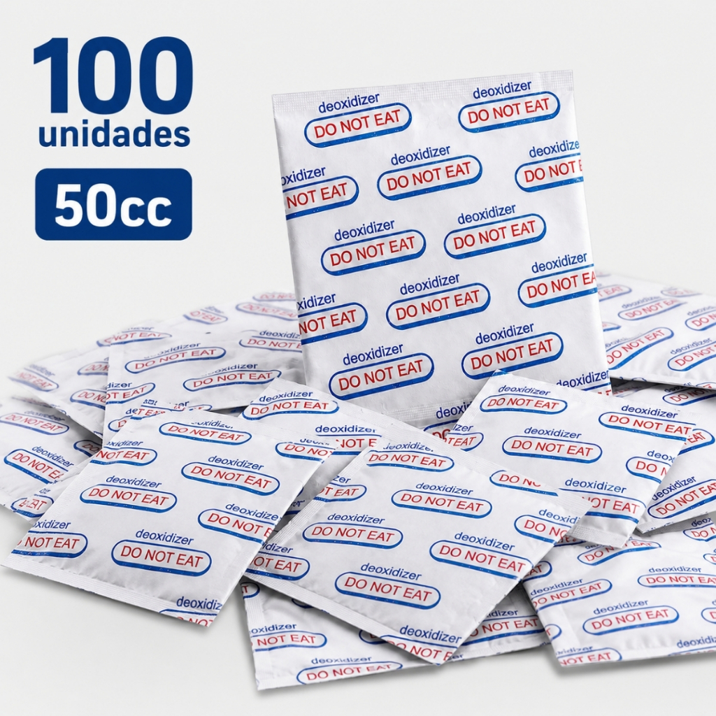 Absorvedor de Oxigênio Oxyoff 50cc 100 Unidades P