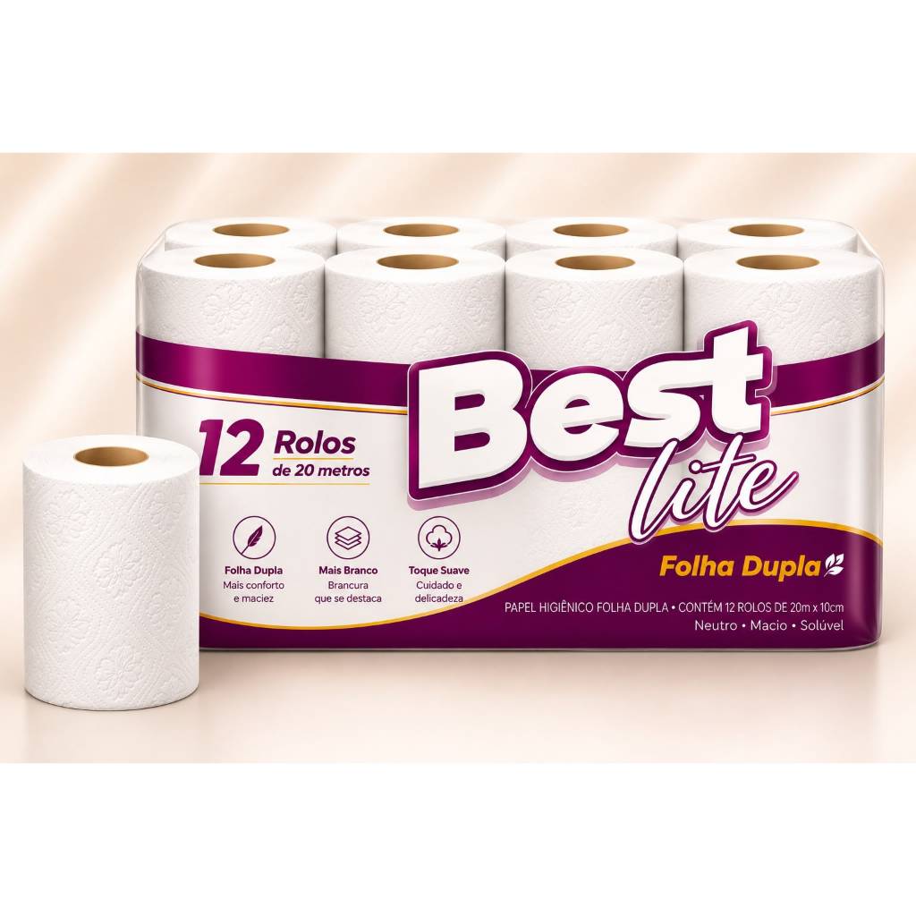 Papel Higiênico Folha Dupla 20m (Kit ou Unitario)