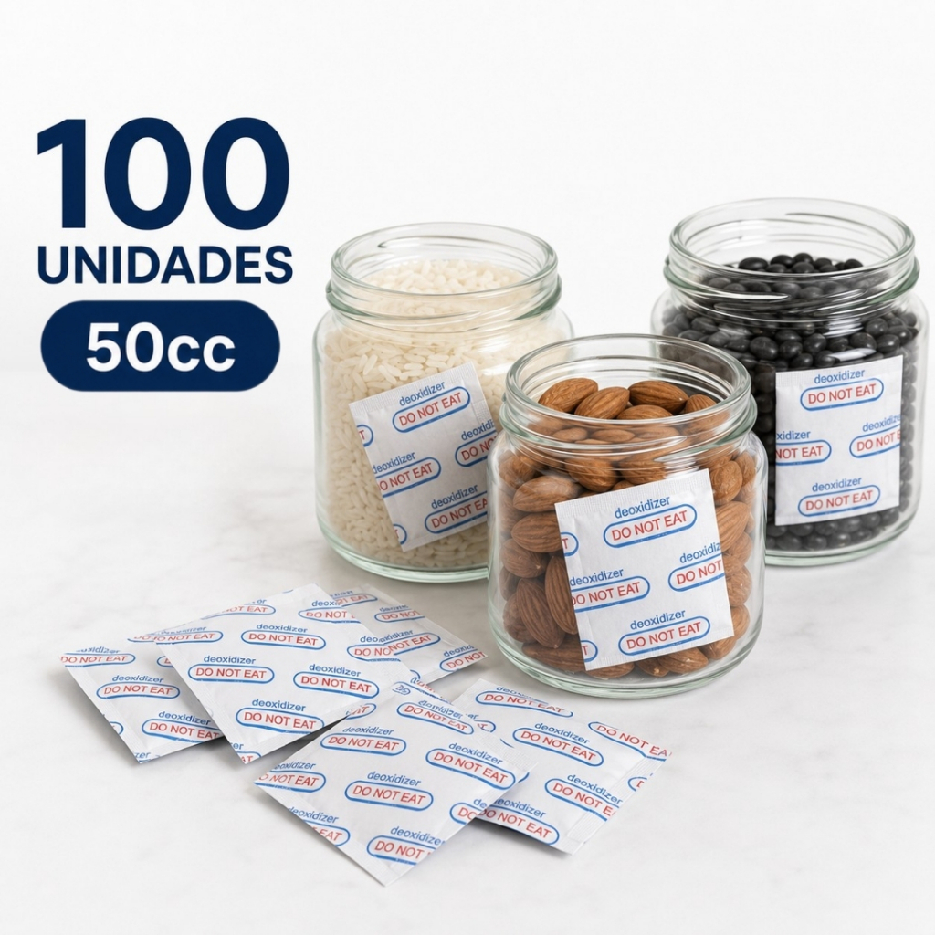 Absorvedor de Oxigênio Oxyoff 50cc 100 Unidades P