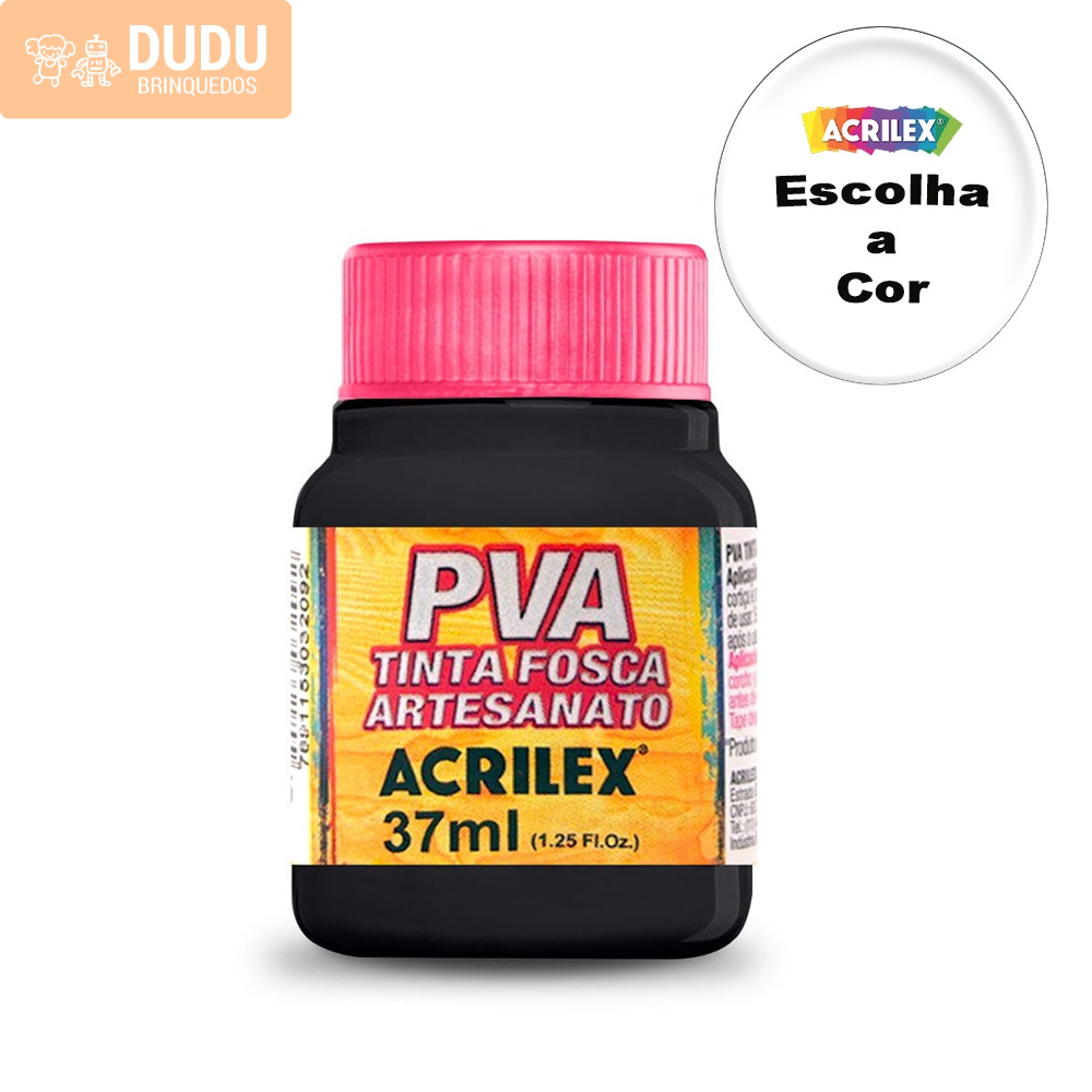 Tinta Fosca Artesanato Pva 37ml – Escolha a
