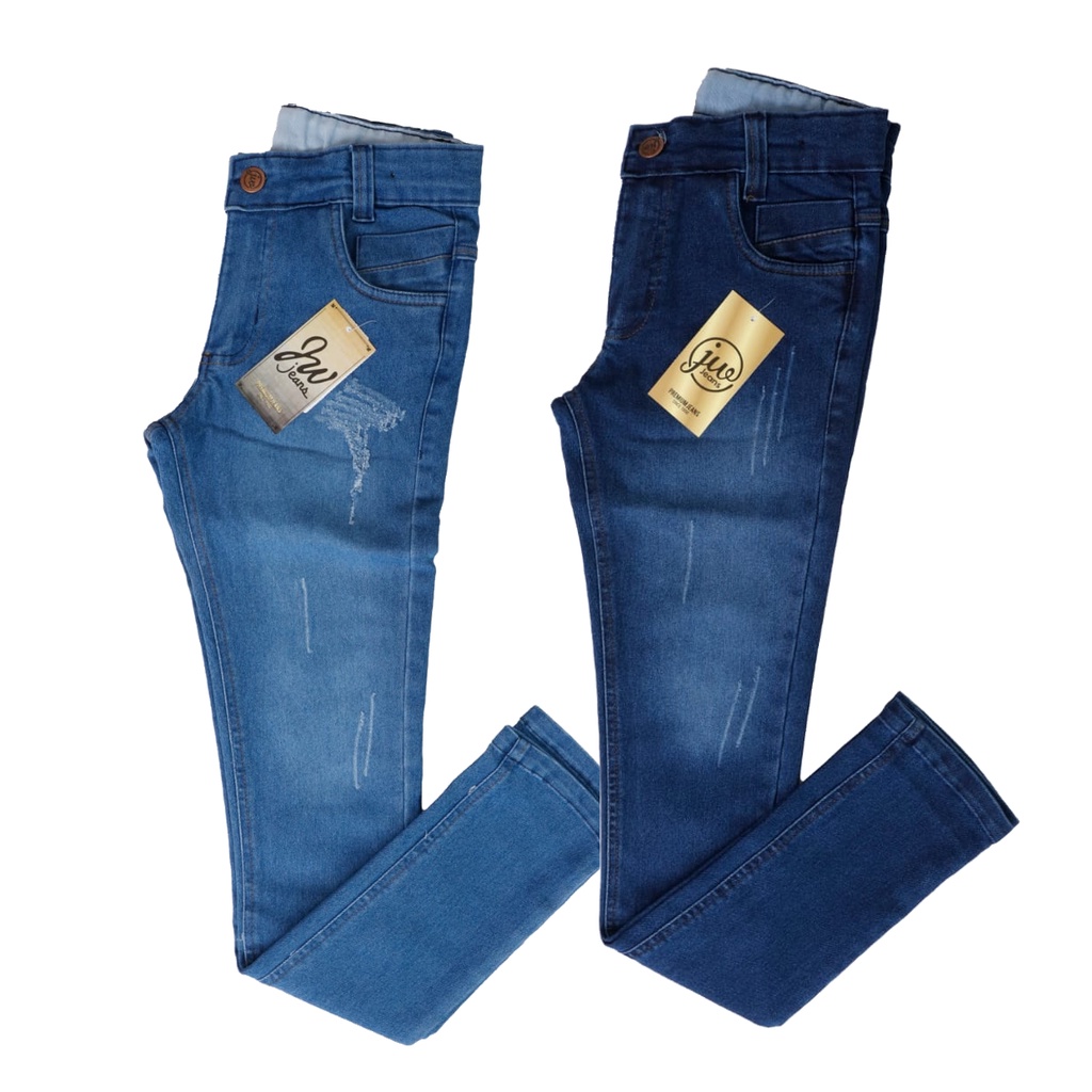 Kit 2 calças Jeans Masculino infanto juvenil  10 