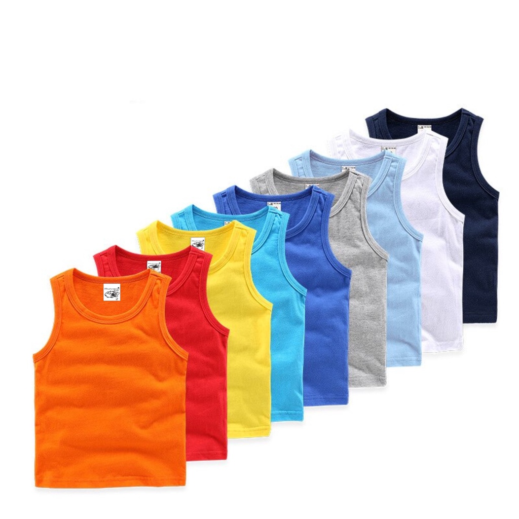 camiseta regata infantil algodão