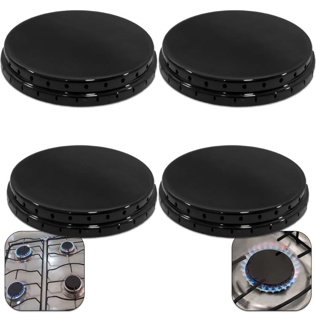 4 Tampa espalhador para boca de Fogão Esmaltec Ve
