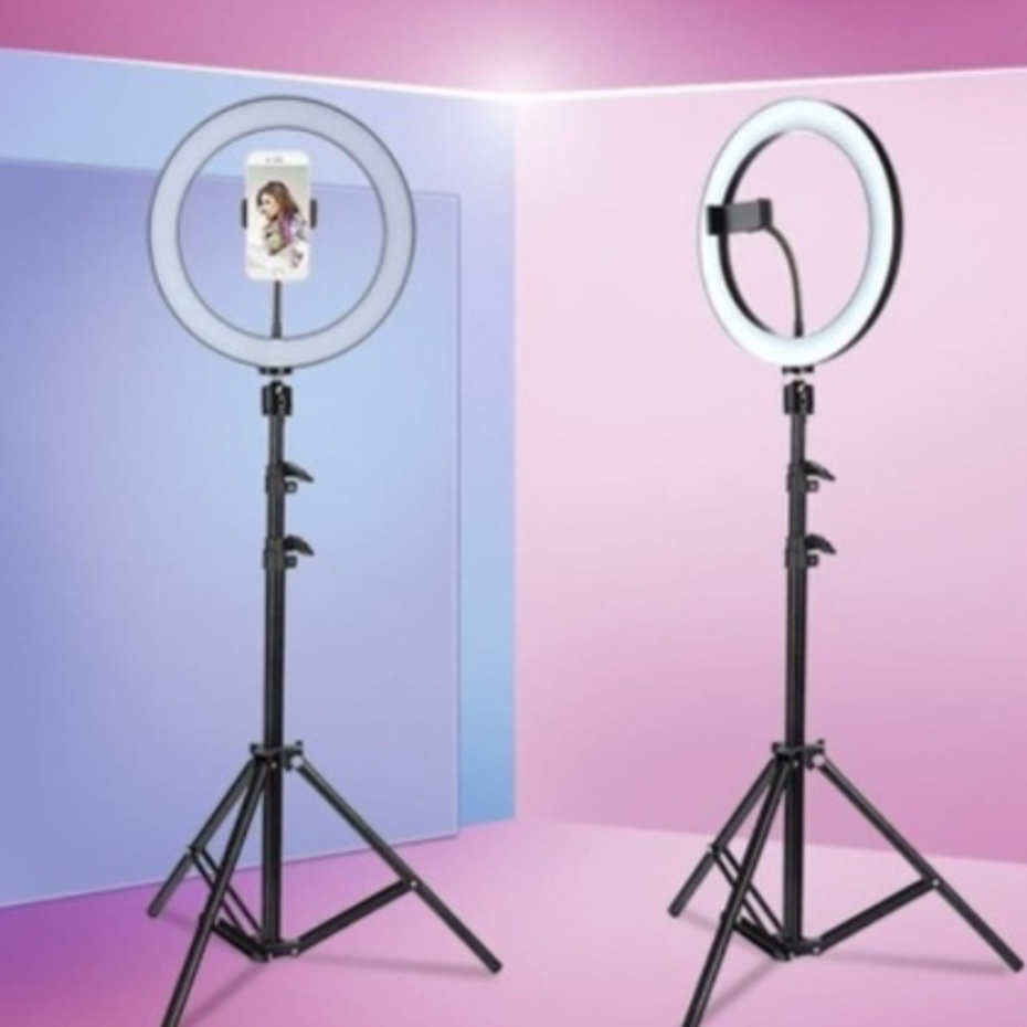 Ring Light Iluminador 10 Polegadas Com Tripé De 2
