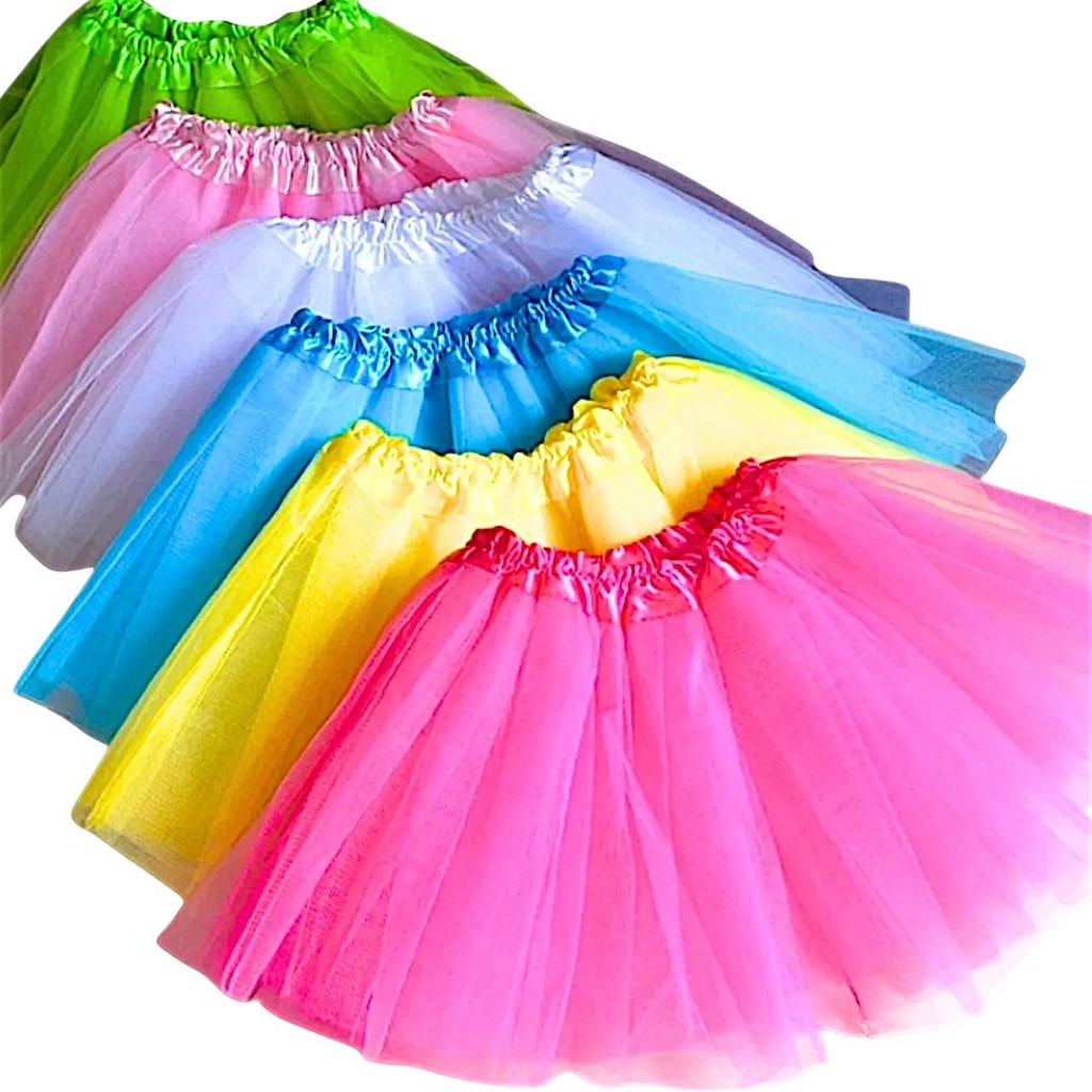 Saia de Tule 30 e 40 cm Tutu Infantil e Adulto car