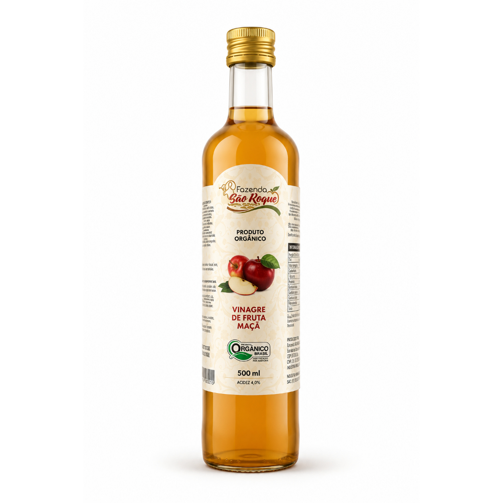 Vinagre Orgânico de Maçã  500ml – São Ro