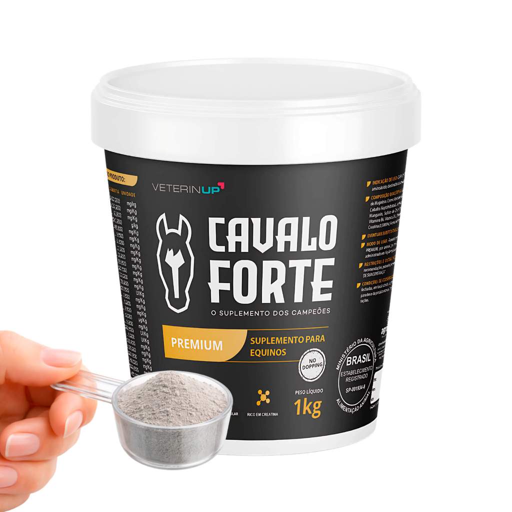 Cavalo Forte Premium 1kg – Suplemento p/ Eng