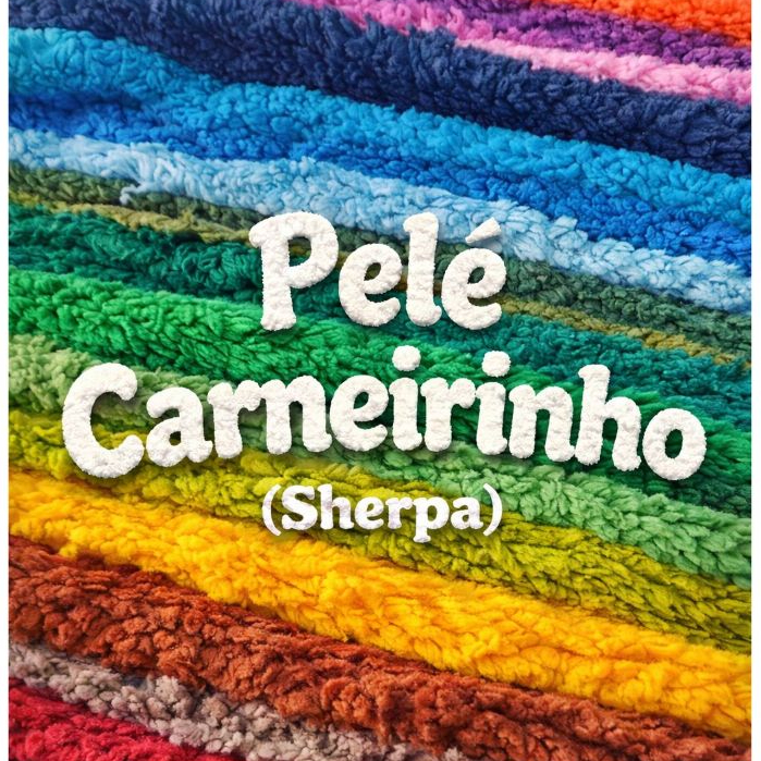 Tecido Pele de Carneirinho sherpa ou lã carapinha