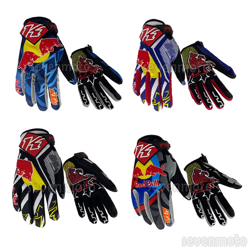 Redbull Mountain Bike Motocross Luvas Bicicleta Es