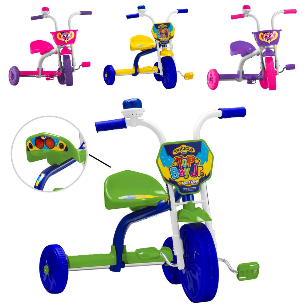 Triciclo Infantil Velotrol Para Menino e Menina Mo