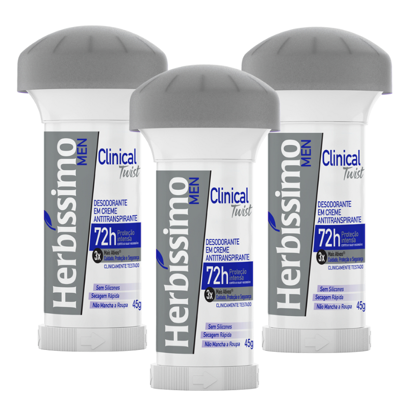 Kit Desodorante Twist Antitranspirante Herbíssimo