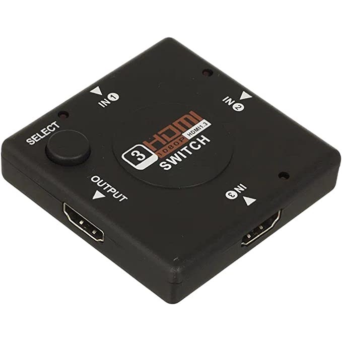 Mini HDMI Switch HUB 3 Portas e 1 Saida, 1080p Aut