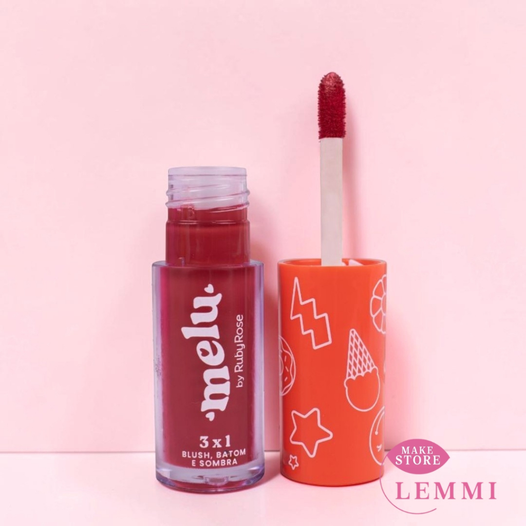 Blush, Batom e sombra 3×1 Melu – Ruby r