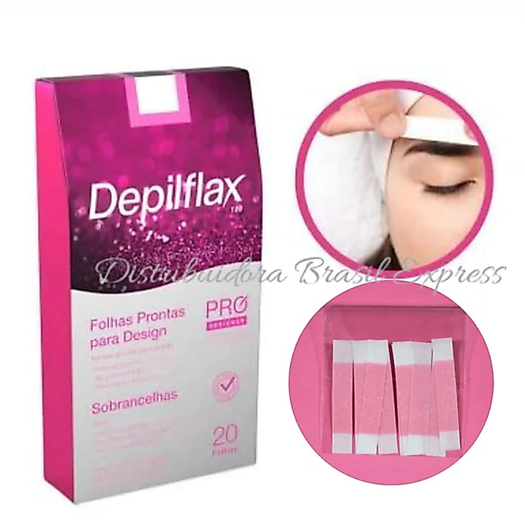 KIT 200 Tiras(100 DUPLAS ) de cera fria Depilflax 