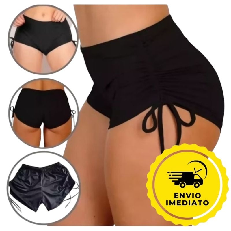 Short Biquíni Com Cordinha e Amarração Na Later
