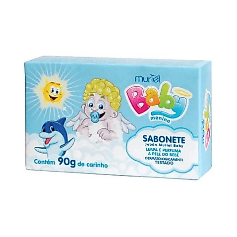 Sabonete Em Barra Muriel Baby Menino 90G