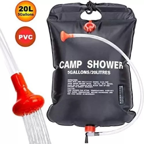 Saco De Banho 20l Aquecimento Solar P/ Acampar + C