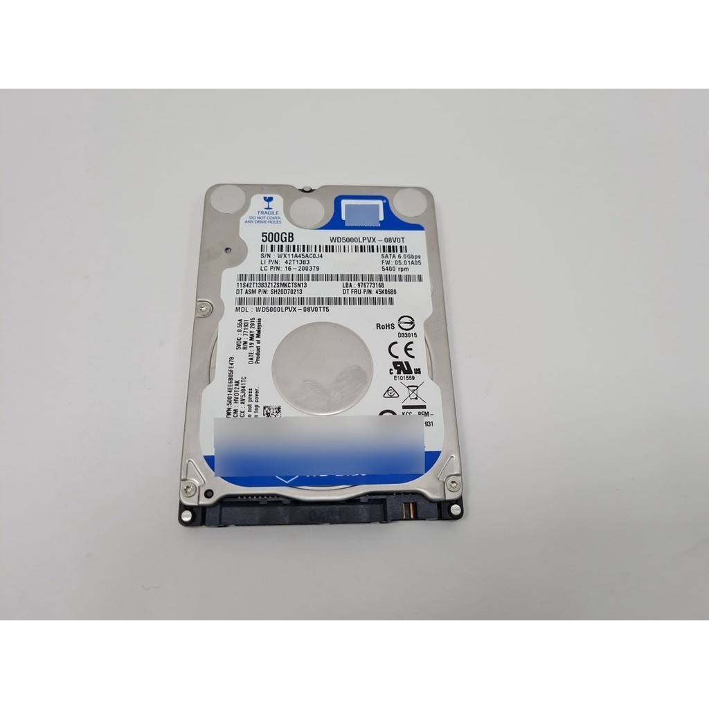 Hd Notebook 500gb Sata 2.5  Testados Garantia Nota