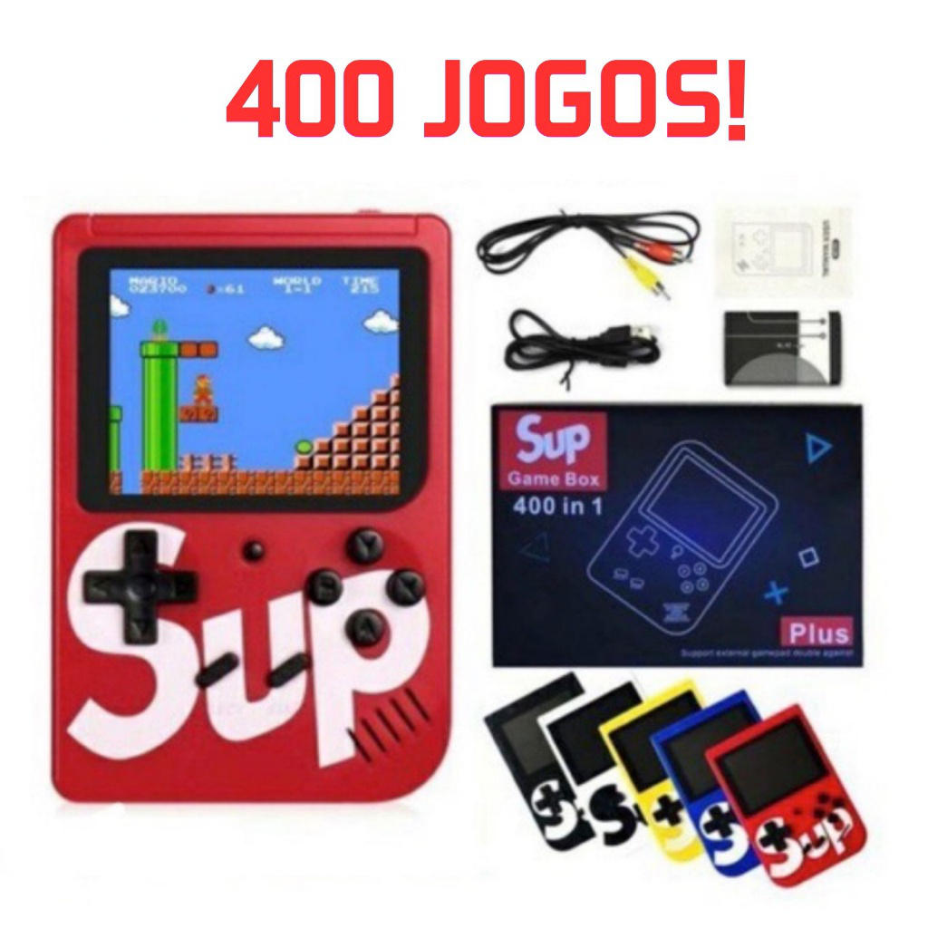 Mini Vídeo Portátil 400 Game Jogos Sup Retrô Cl
