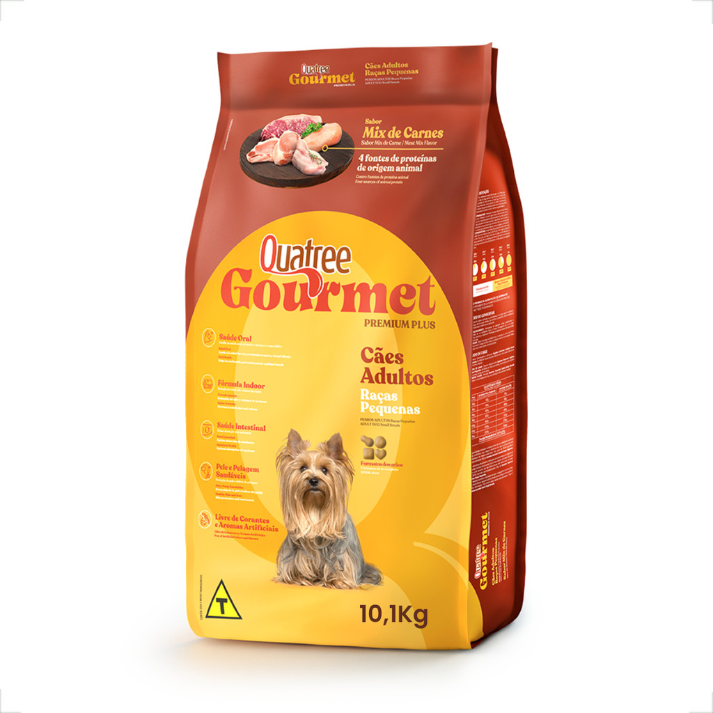 Ração Quatree Gourmet Cães Adultos Raças Peque