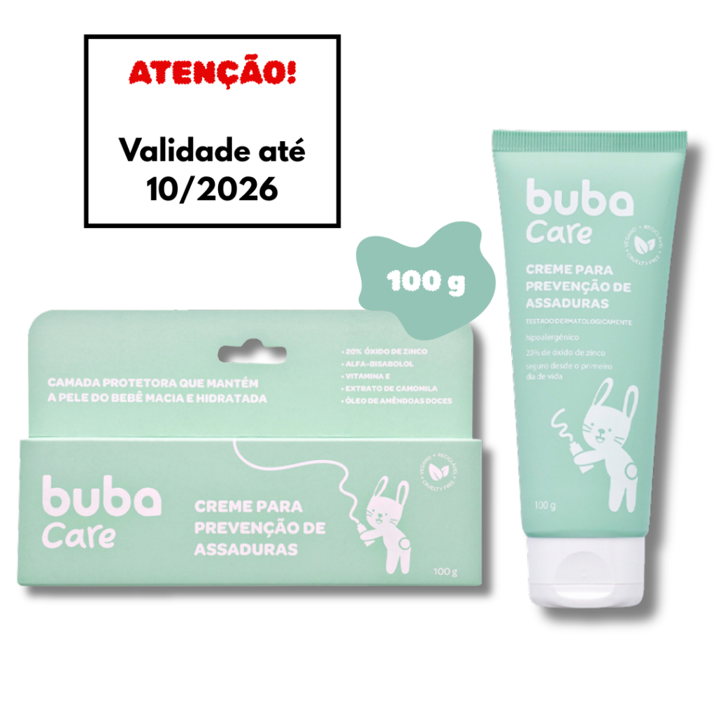 Creme Para Prevenção de Assaduras 100g Buba Care