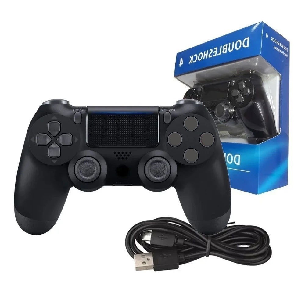 Controle USB Com Fio Estilo DualShock 4 para PS4, 