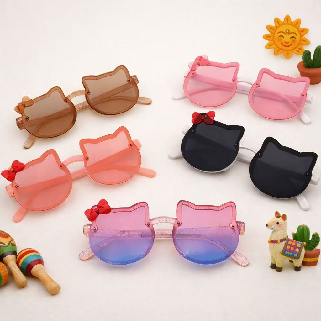 Óculos de sol da moda kitty para crianças  menin