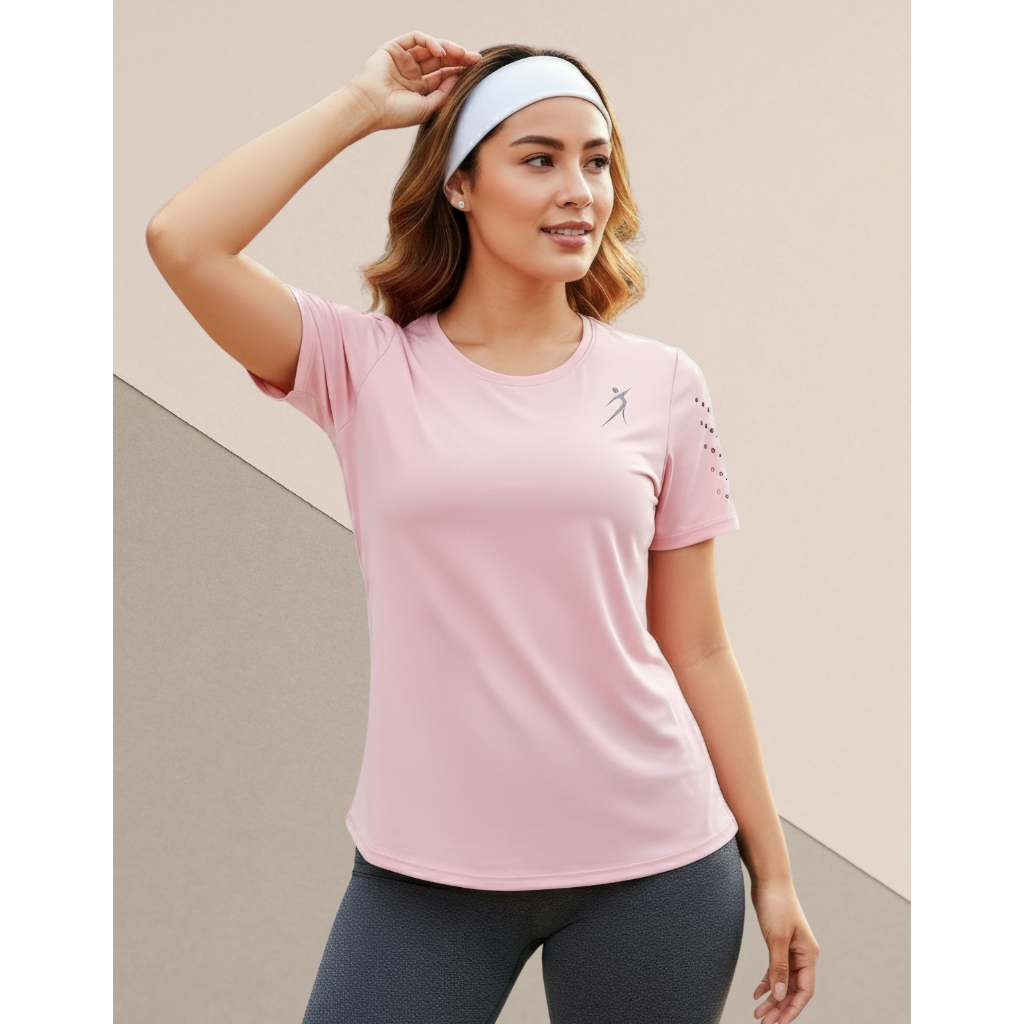 Camiseta Dry Fit Baby Look Feminina Para Academia 