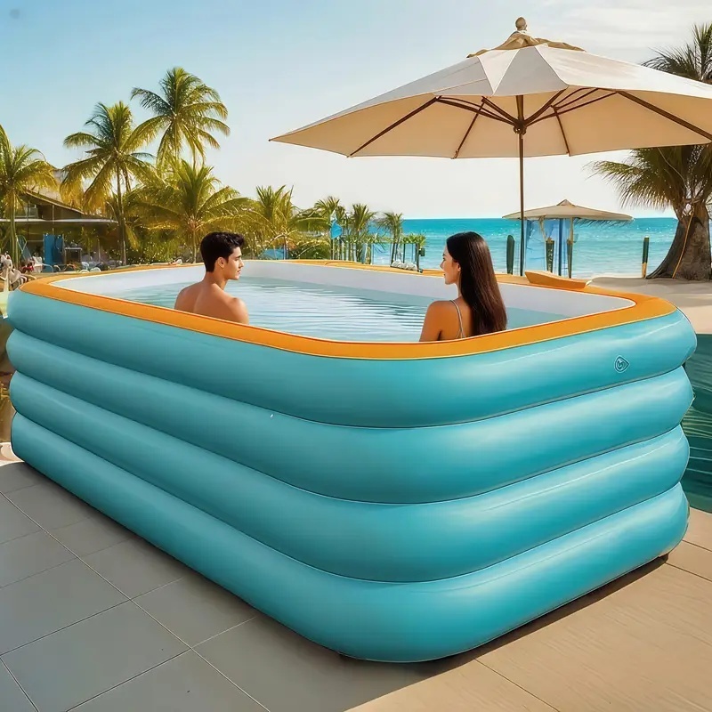 Piscina inflável azul Grande capacidade de PVC, p