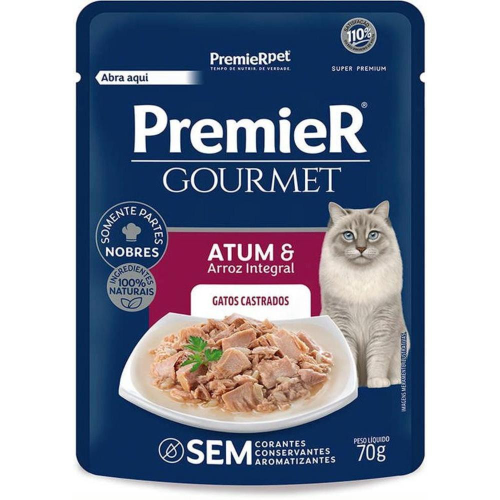 Sachê para Gato de Atum Premier Pet 70G Premier