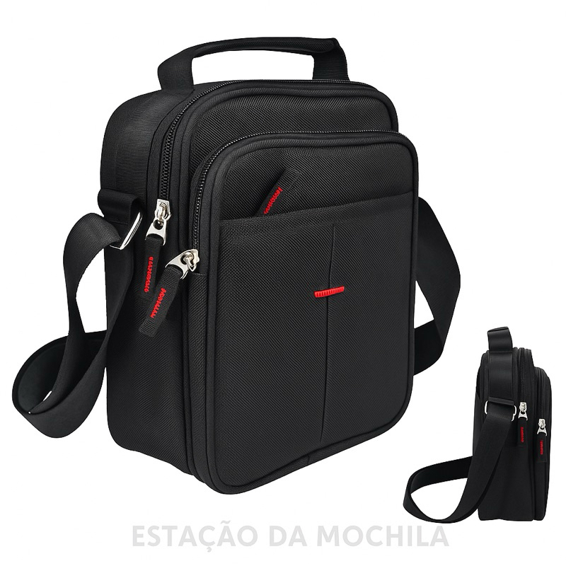 bolsa bad shoulder transversal pochete grande com 