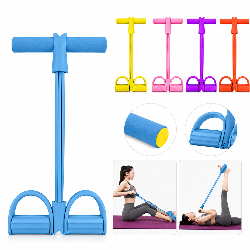 Elástico Extensor com Pedal Fitness Musculação 