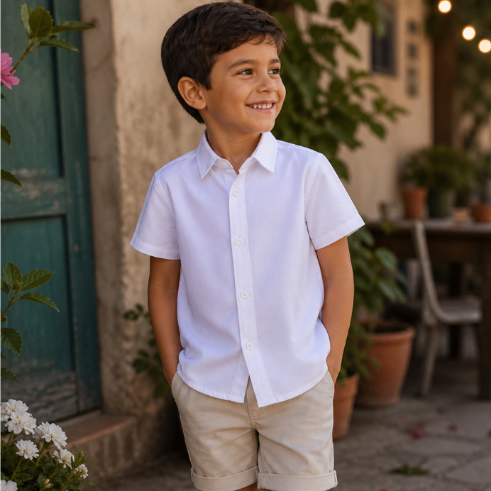 Camisa Infantil Menino Masculina Social Esporte Ti