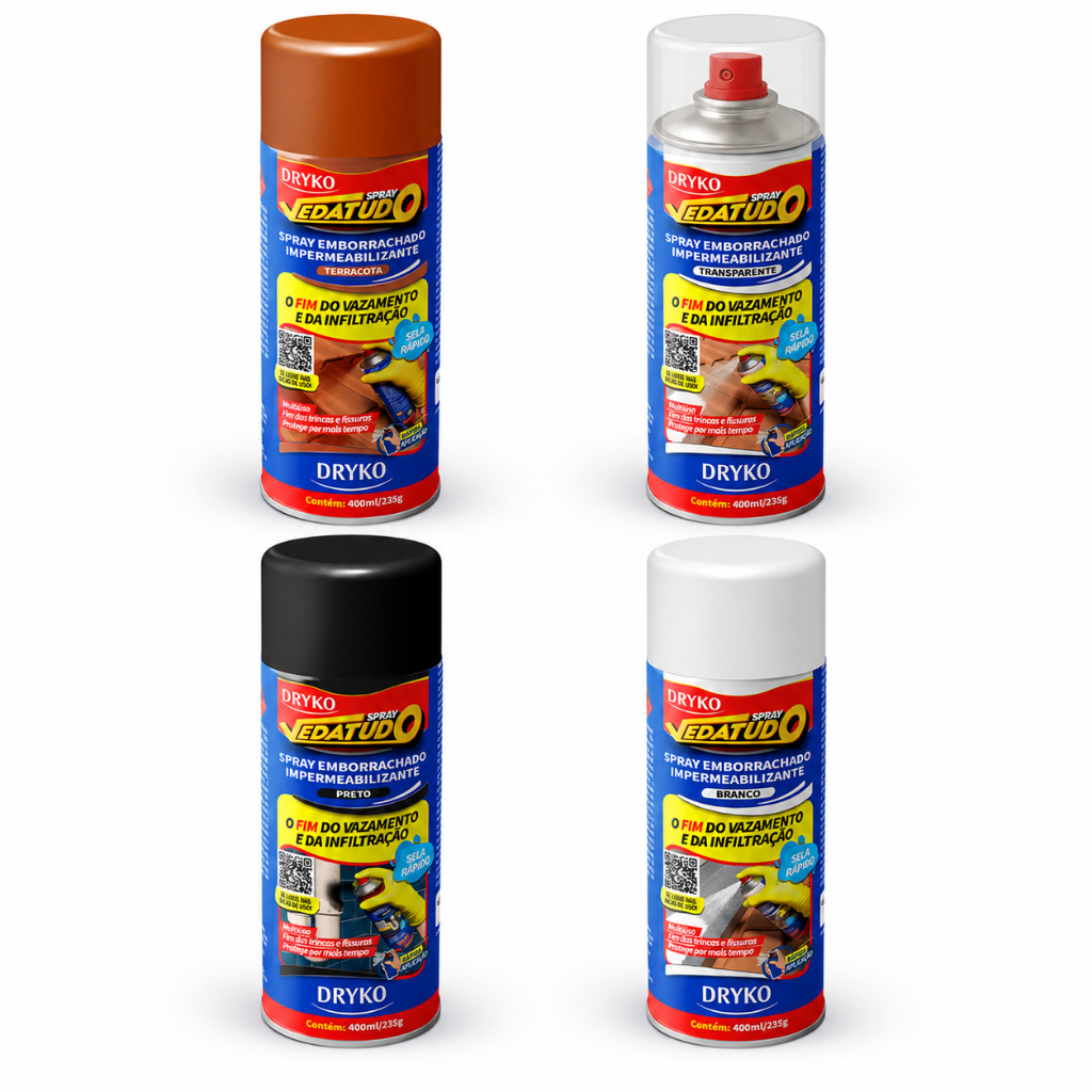 Spray Vedatudo 400ml Impermeabilizante Emborrachad