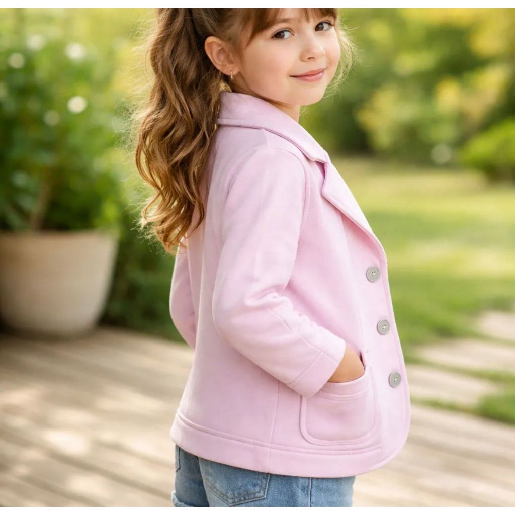 Casaco Blezer Moletom Infantil Meninas Blguerinhas
