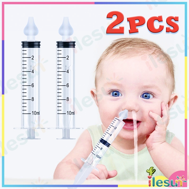 2 Pcs Bebê Aspirador Nasal Baby Care Lavagem Nasa