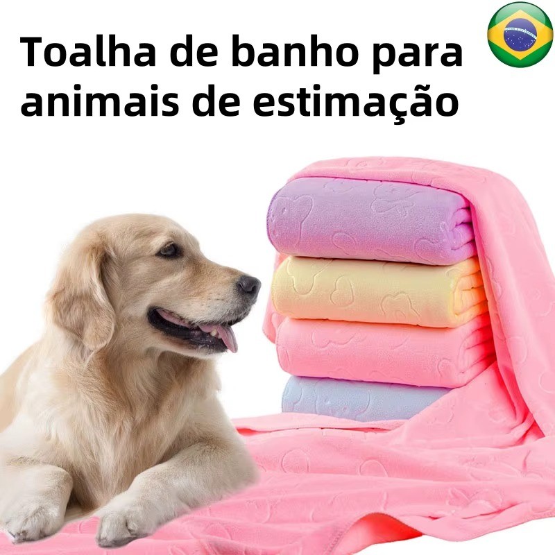 Toalha de Banho Pet para cachorro e Gatos  Super A