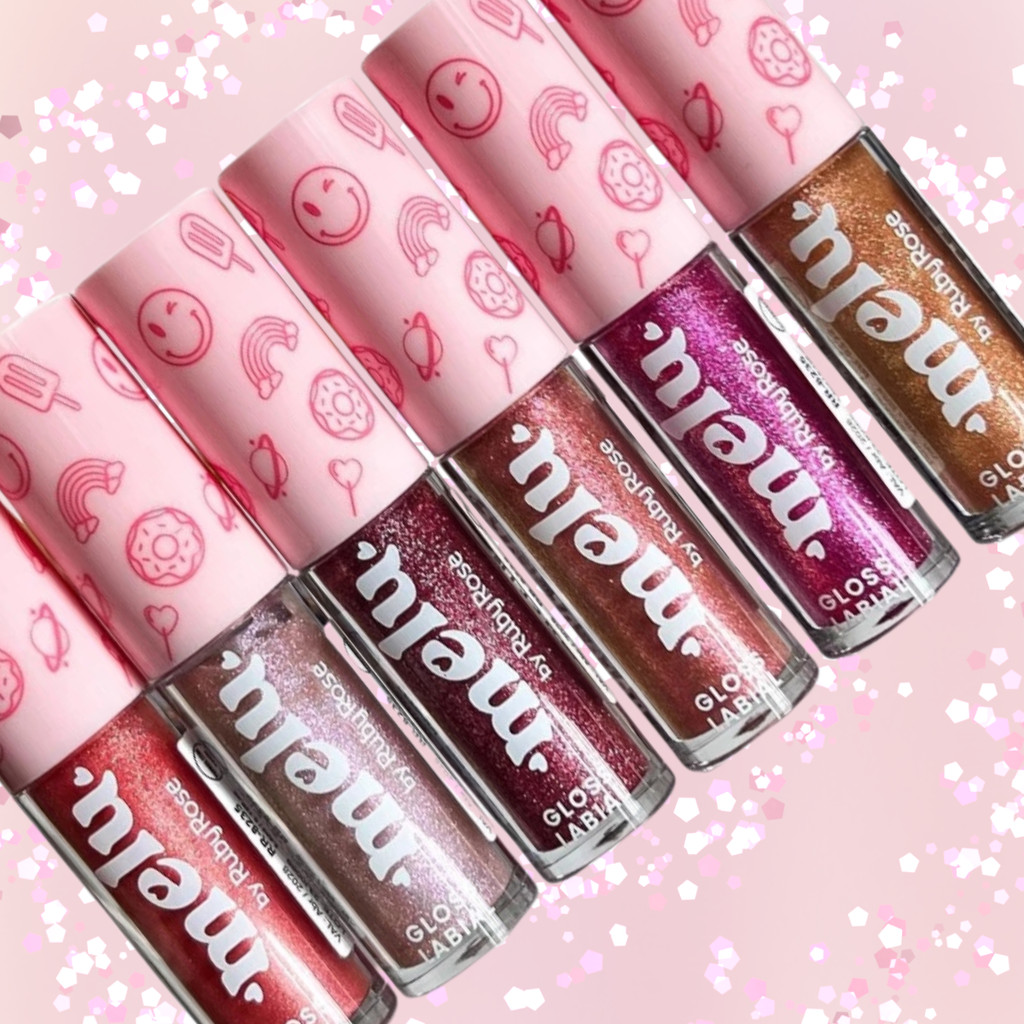 Gloss Labial Glitter Brilhante 6 Cores Festa ̵