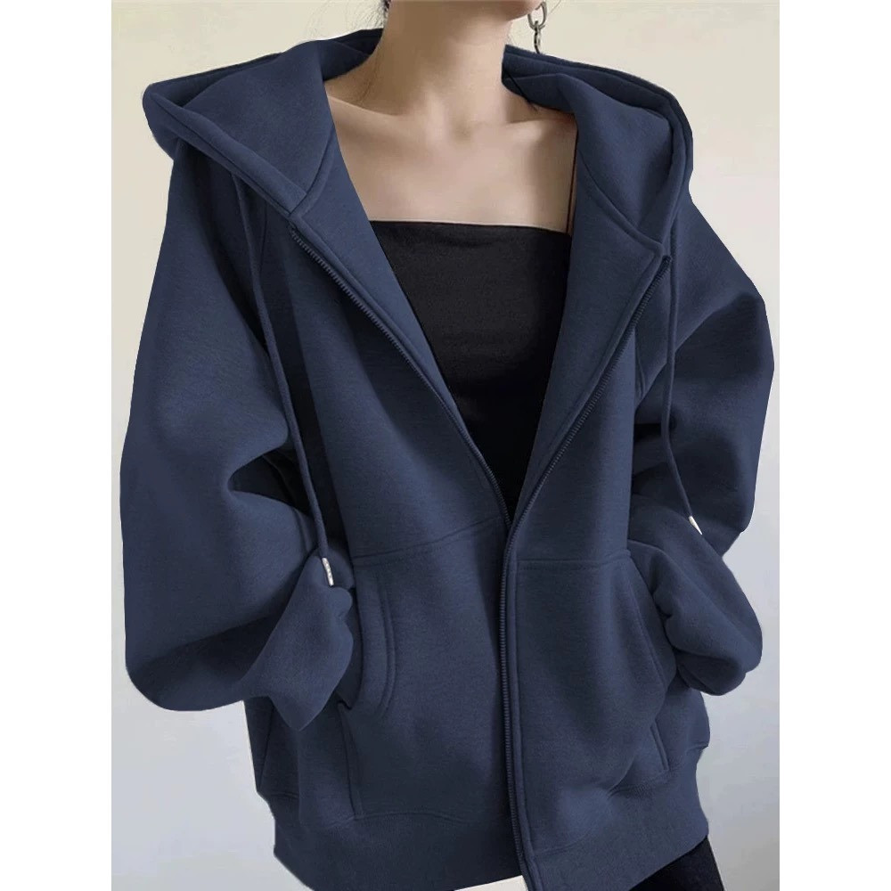 Blusa Moletom  Feminina Flanelada Fechamento Em Z�