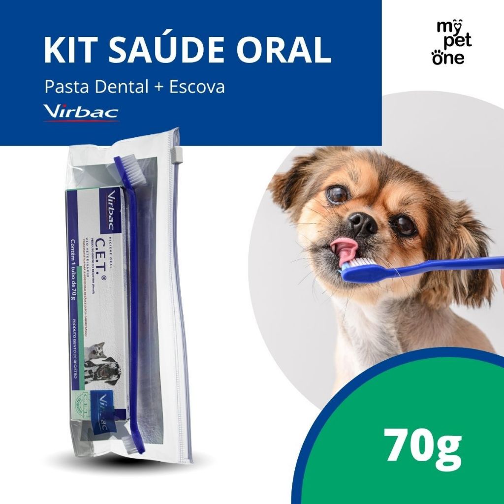 Kit Saúde Oral Virbac – CET Pasta + Escova