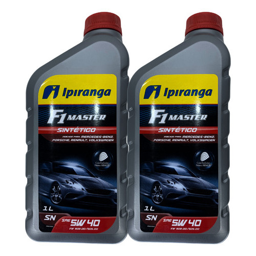 Kit 2l Óleo Para Motor Ipiranga F1 Master Sintét